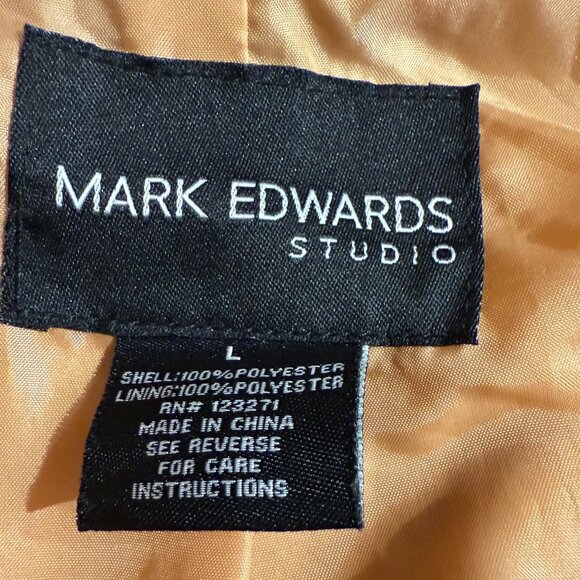 Mark Edwards Studio Women's Tan Teddy casual coat; Size L - Picture 3 of 7